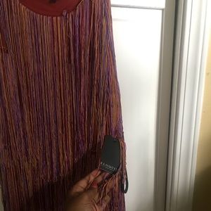 14 fringe ELOQUII dress. Multi color
